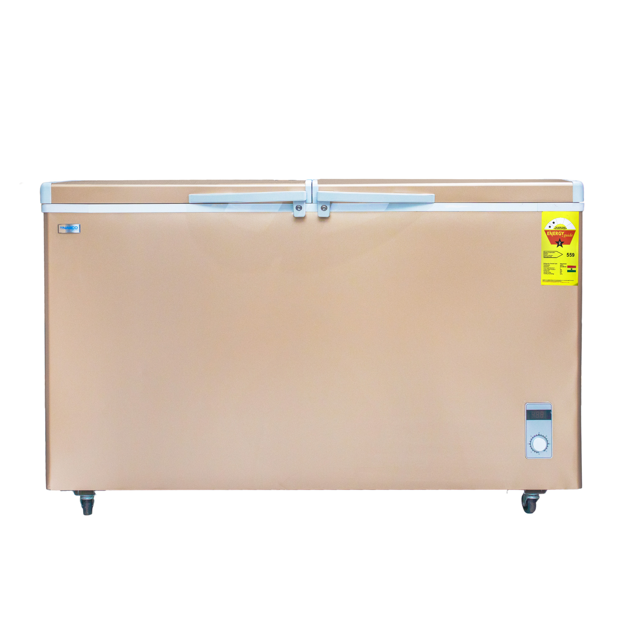 NASCO-545-LTR-DOUBLE-DOOR-CHEST-FREEZER-NAS-800FL-DD-FRONT
