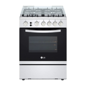 LG 4 Burner 60X60 Gas Cooker with Power Convection – FA211RMA