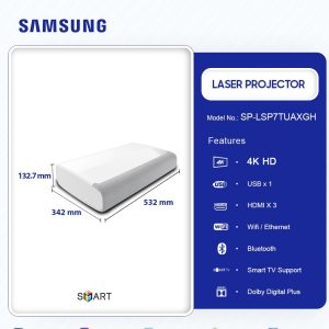 SAMSUNG 120”SMART 4K UHD PROJECTOR (SP-LSP7TUAXGH)
