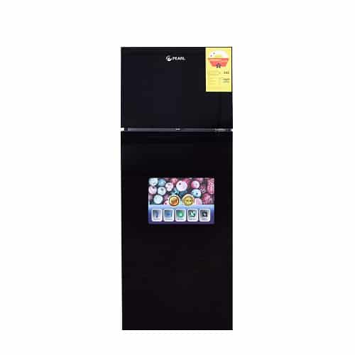 PEARL 138 LTR BLACK MIRROR DOUBLE DOOR FRIDGE (PF-20T)