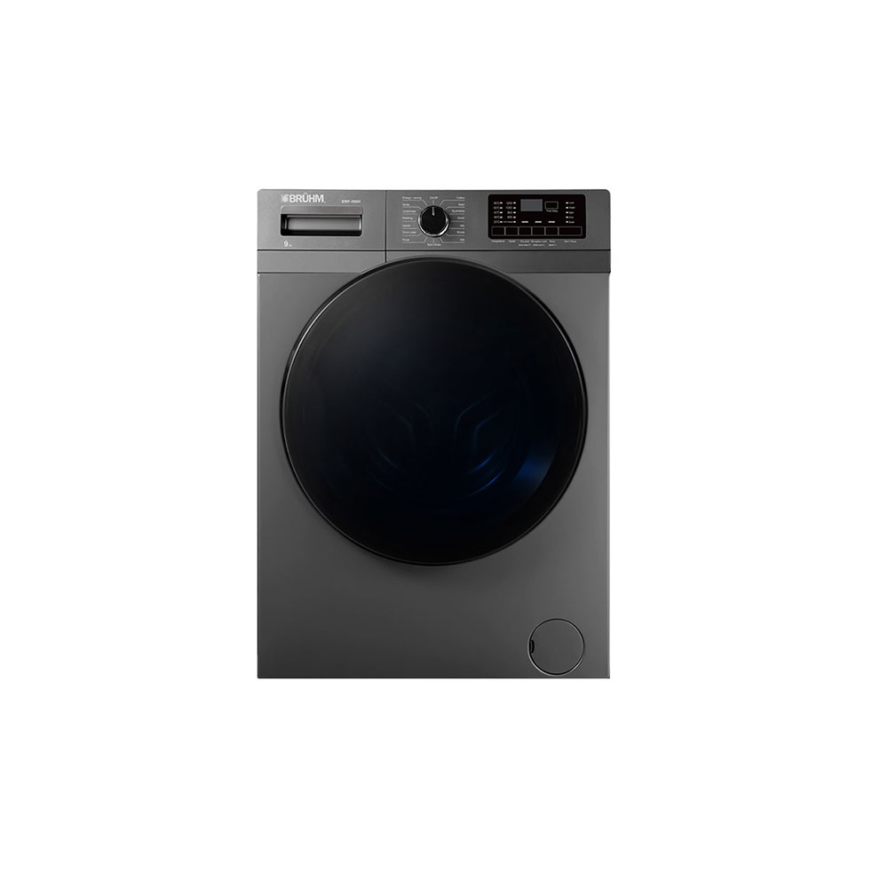 Bruhm 9KG Inverter Motor Washing Machine (BWF-090H) Dark Silver