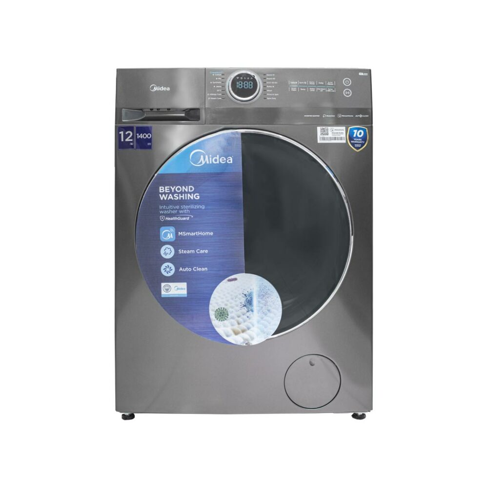 MIDEA FRONT LOAD 12KG W/ MACHINE (MF200W120WB/T)