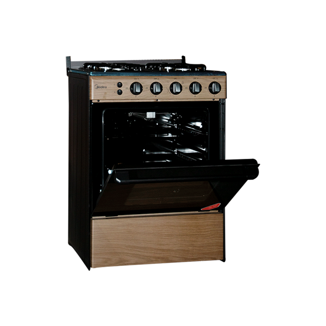 MIDEA 4 BURNER GAS COOKER WITH GRILL (BMG6060-WD)