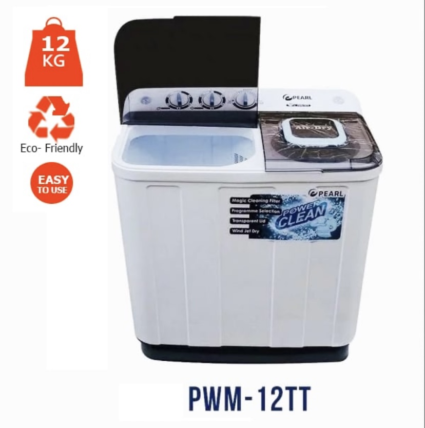 PEARL 12KG TWIN TUB MACHINE SEMI AUTOMATIC