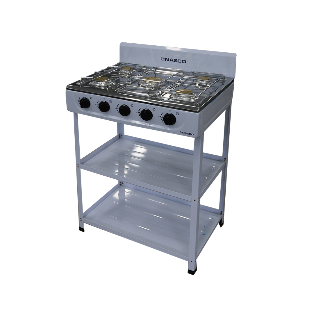 NASCO 5 BURNER GAS STOVE (NASGS-K5CSS-S)