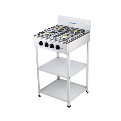 NASCO 4 BURNER GAS STOVE STAINLESS STEEL